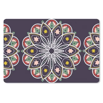 Produktbild von MuchoWow® Schreibtischunterlage Mandala - Stern - Entwurf 60x40 cm - XXL Mauspad - Großes Mauspad