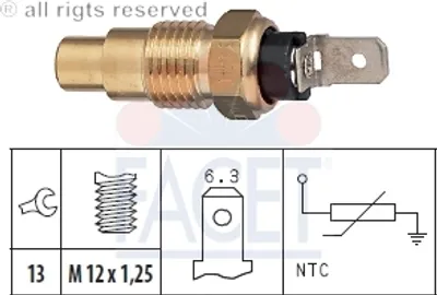 Produktbild von Facet Sensor, Kühlmitteltemperatur  7.3121