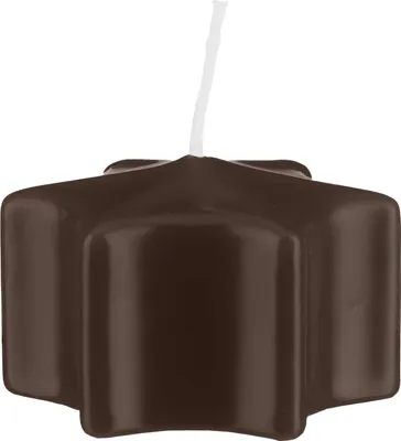 Produktbild von Sternkerzen Schwimmkerzen Chocolate Schokolade 35 x Ø 60 mm, 16 Stück