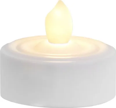 Zdjęcie produktu dla Podgrzewacz LED "T-Light", 2 sztuki, migoczący 3x4cm