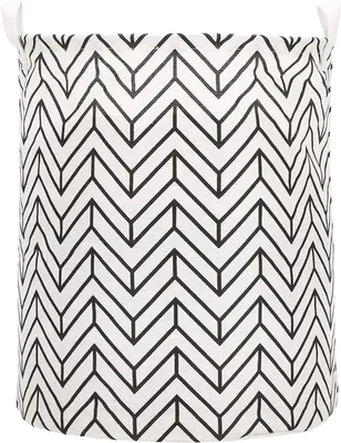 Produktbild von SPRINGOS Wäschesammler Wäschetruhe mit Henkel  35 x 45 cm Runder Wäschesack