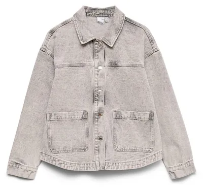 Immagine prodotto di Vero Moda 10331693-S, Giacchetta-camicia, Donna, Adulto, Bottoni, Cotone, Grigio