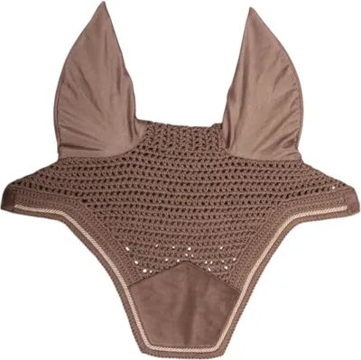 Produktbild von Kentucky Horsewear Fliegenhaube Wellington Soundless Velvet Fliegenmütze Beige Full
