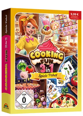 Produktbild von Cooking Fun 3in1 Spiele Paket - Match 3 und Solitaire für Windows 11, 10, 8.1, 7