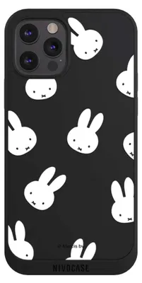 Produktbild von NIVOCASE Handyhülle für Apple iPhone 12 Pro  Hülle NIVOpure Case Schwarz Muster transparent Miffy