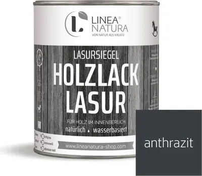 Produktbild von Holzlack Lasur | Möbel | Parkett u.- Treppen im Innenbereich 1 L anthrazit