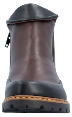 Produktbild von Rieker Damen Stiefelette mit Schaftkragen und Kontrastdetails Z9380, Größe:42 EU, Farbe:Braun