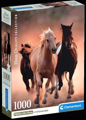 Immagine prodotto di Clementoni - Puzzle 1000 Běžící koně