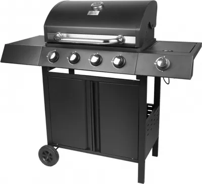 Produktbild von RIBEYE Gasgrill mit 4 Hauptbrennern plus Seitenkocher | aus rostfreier Stahl