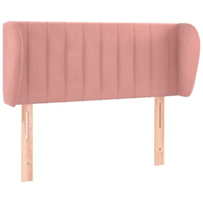 Produktbild von vidaXL Kopfteil mit Ohren Rosa 93x23x78/88 cm Samt