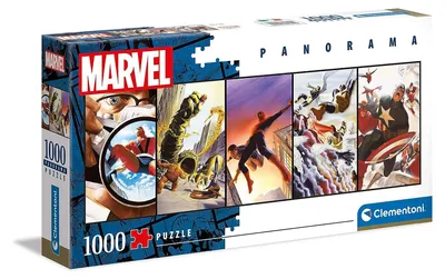 Obrázok produktu pre Clementoni 39611 - Panoráma Puzzle - Marvel (1000 dielikov) Superhrdinovia Puzzle