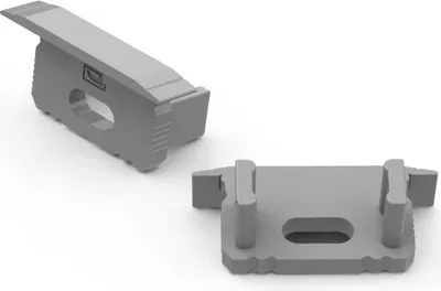 Produktbild von Endkappe für Aluminiumprofile 10mm - Silber