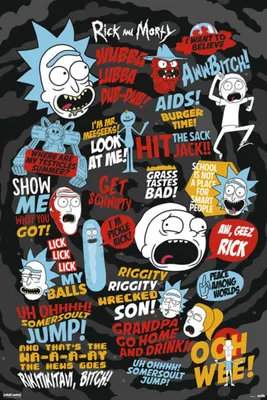 Produktbild von Erik Editores Rick And Morty Quotes Plakat Mehrfarbig  Mehrfarbig One Size