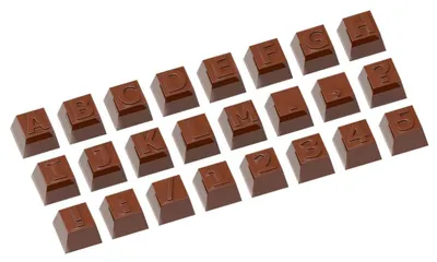 Immagine prodotto di Stampo per cioccolatini - Parte 1: Alfabeto con 24 figure