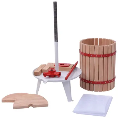 Image de vidaXL Presse à fruits et à vin 18 L