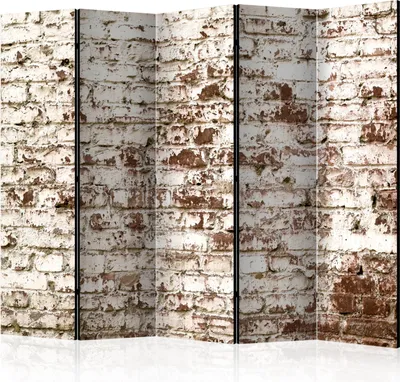 Image de Cloison acoustique en briques Photo Paravent 225x172 cm imprimé recto-verso sur toile intissé Mousse acoustique Cloison Paravent Espagnol Brise-vue Bureau à domicile Effet 3D Mur en pierre f-B-0137-z-c