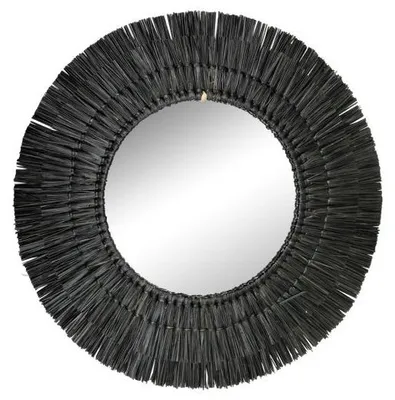 Productafbeelding van Mars & More zeewier spiegel, zwart, 60 cm