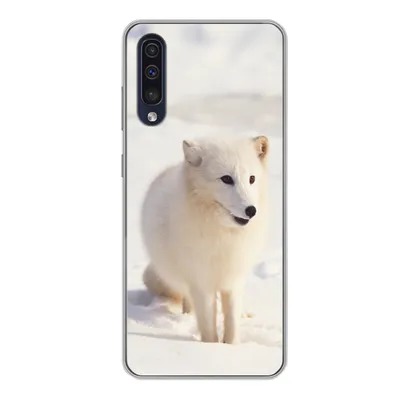 Produktbild von MuchoWow® Handyhülle Schutzhülle Hülle für Samsung Galaxy A50 Fuchs - Schnee - Weiß Silikon Softcase Handy Hülle - Mobiltelefonhülle