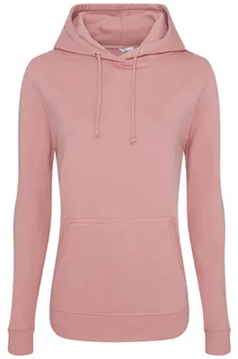 Produktbild von Just Hoods JH001F | Girlie College Hoodie / Kapuzenpullover / WRAP  - Farbe: Storm Grey (Solid) - Größe: L