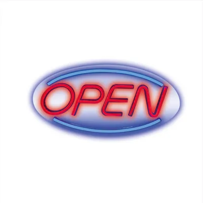 Obrázek produktu pro Dekorativní PLEXI LED neon Open modro-červený