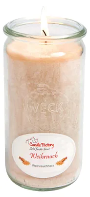 Produktbild von Mini-Jumbo Kerze von Candle Factory im Glas  mit Duft in tollen Farben : Weihrauch Mit Duft Mini-Jumbo: Weihrauch