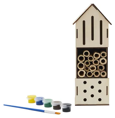 Produktbild von Insektenhotel - DIY - Holz - 23,5 cm - inklusive Farbe - lehrreich