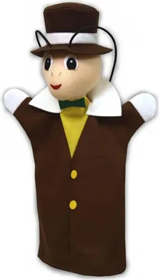 Produktbild von Handpuppe Grille, braun, 28cm