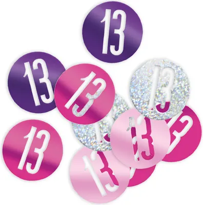 Produktbild von 13. Geburtstag Streudeko pink 14g