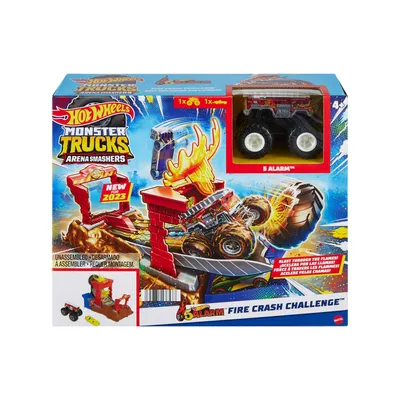 Image de Mattel Hot Wheels Monster Truck Alarme Incendie Démolition HNB90