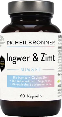 Produktbild von Ingwer & Zimt - SLIM + FIT - 60 Kapseln
