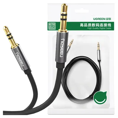 Produktbild von Ugreen 10737, 3.5mm, Männlich, 3.5mm, Männlich, 5 m, Schwarz