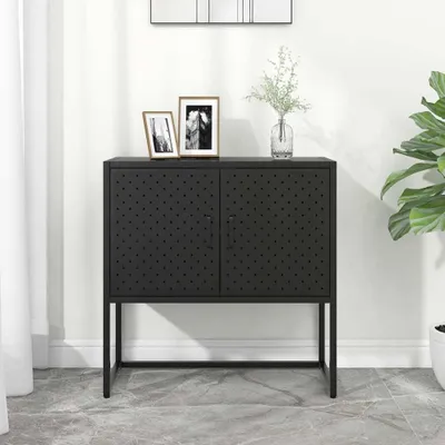 Obrázok produktu pre Maison Exclusive – Komoda čierna 75 x 35 x 75 cm, oceľ