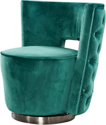 Produktbild von KAWOLA Sessel SENSO Stoff Velvet grün