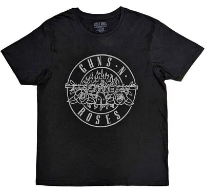 Immagine prodotto di Guns N' Roses | Maglietta ufficiale della band| Classic Bullet Mono (retro stampa), X-Large, Nero