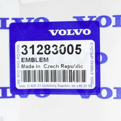 Zdjęcie produktu dla Emblemat tylnej klapy VOLVO S60 OE 31283005