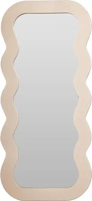 Zdjęcie produktu dla Dekoracyjne lustro w falistej ramie, 37 x 80 cm