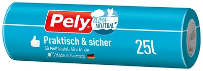 Produktbild von PELY Müllbeutel 25l 48x61cm Klimaneutral