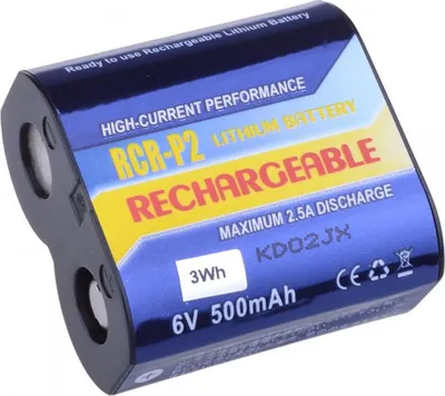 Obrázek produktu pro Nabíjecí fotobaterie CR-P2, DL223A Li-Fe 6V 500mAh 3Wh