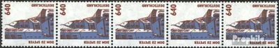 Produktbild von Briefmarken BRD (BR.Deutschland) 1995 Mi 1811R II Fünferstreifen (kompl.Ausg.) postfrisch Sehenswürdigkeiten