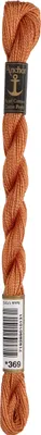 Produktbild von Anchor Perlgarn Stärke 5 4585000-00369 zimt Stickgarn, 100 % Baumwolle, 5g Strängchen