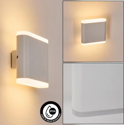 Produktbild von Canzo Außenwandlampe aus Metall/Kunststoff in Weiß