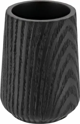 Produktbild von TENDANCE | Zahnbürstenhalter - Zahnputzbecher aus Polymerharz - 320 ml schwarz - für Badezimmer - Becher für Zahnbürste Zahnpasta