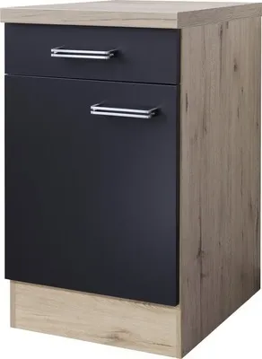 Obrázek produktu pro Kuchyňská skříňka spodní s dvířky Flex Well Santo šířka 50 cm antracit