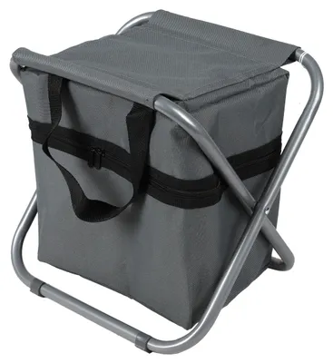 Produktbild von Sunnydays Campingstuhl mit Kühltasche Klappstuhl Camping-Sitz 330025 anthrazit