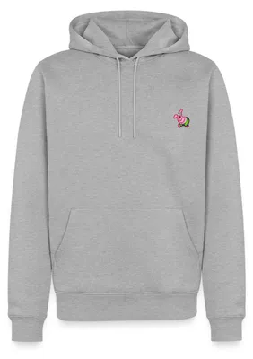 Produktbild von Spreadshirt SpongeBob Schwammkopf Patrick Star Stick-Motiv Herren Premium Hoodie, L, Grau meliert