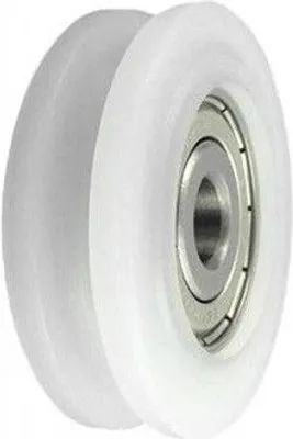 Produktbild von Polyamid Seilrolle d= 45 mm fur Seil 10 mm; Kunststoffprofilrollen mit Kugellager (C45/10L)
