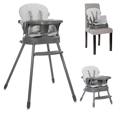 Produktbild von Lorelli Siesta Grau 3-in-1 Hochstuhl 1010053-2506