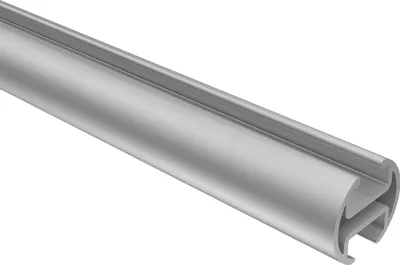 Produktbild von Interdeco Innenlaufprofil / Profilstange für Innenlauf-Gardinenstangen 20 mm Ø Silbergrau, 200 cm