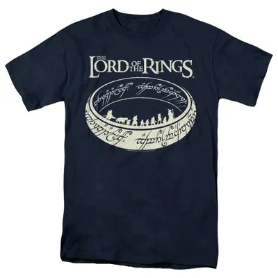 Produktbild von Lord Of The Rings - "The Journey" T-Shirt für Herren/Damen Uni TV37641 (5XL) (Marine)