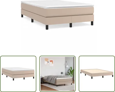 Produktbild von The Living Store Boxspringbett Matratze Cappuccino-Braun 120x190 cm Kunstleder
